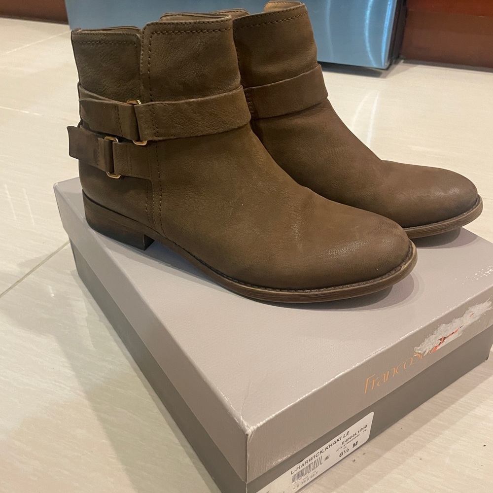 Franco Sarto Suede Leather Booties